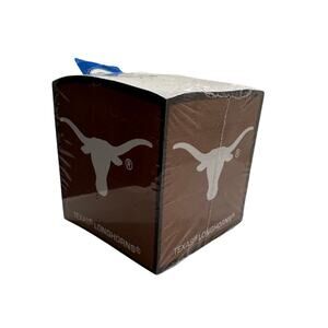 Texas Longhorns Paper Cube Memo Pad 700 Sheets Markings by CR Gibson Sealed New
